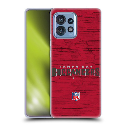NFL Tampa Bay Buccaneers Logo Distressed Look Soft Gel Case for Motorola Moto Edge 40 Pro