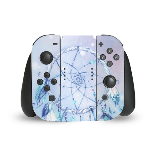 Simone Gatterwe Art Mix Blue Dreamcatcher Vinyl Sticker Skin Decal Cover for Nintendo Switch Joy Controller