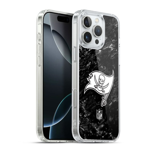 NFL Tampa Bay Buccaneers Artwork Marble Soft Gel Case for Apple iPhone 16 Pro Max & MagSafe