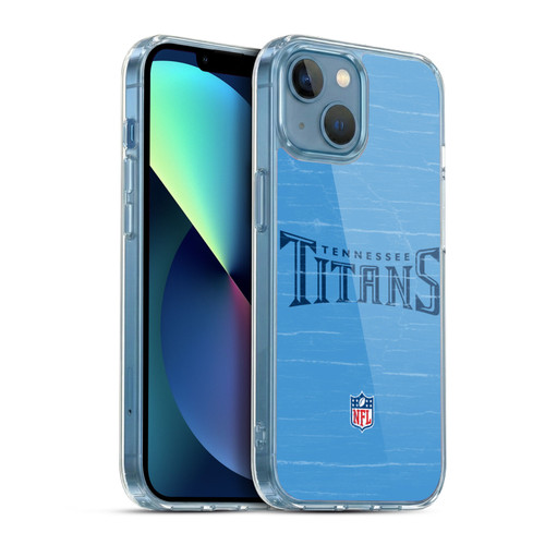 NFL Tennessee Titans Logo Distressed Look Soft Gel Case for Apple iPhone 13 Mini & MagSafe