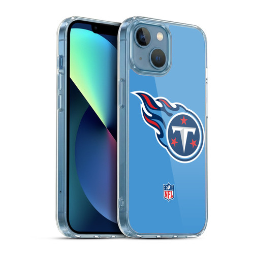 NFL Tennessee Titans Logo Plain Soft Gel Case for Apple iPhone 13 Mini & MagSafe