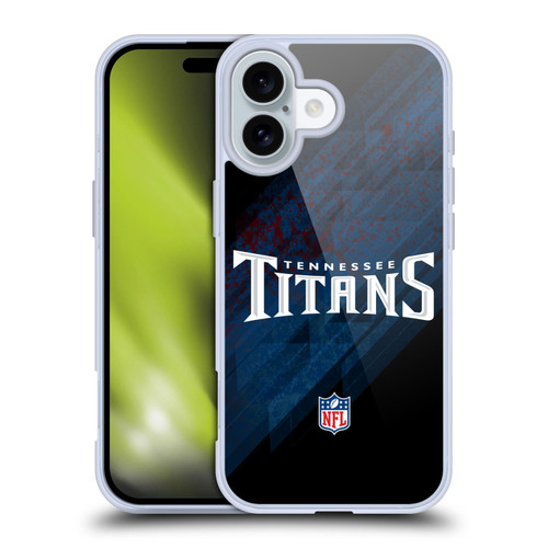 NFL Tennessee Titans Logo Blur Soft Gel Case for Apple iPhone 16