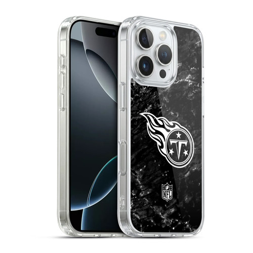 NFL Tennessee Titans Artwork Marble Soft Gel Case for Apple iPhone 16 Pro & MagSafe