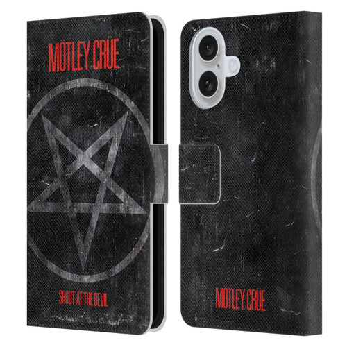 Motley Crue Albums SATD Star Leather Book Wallet Case Cover For Apple iPhone 16