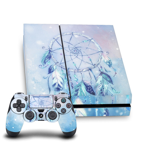 Simone Gatterwe Art Mix Blue Dreamcatcher Vinyl Sticker Skin Decal Cover for Sony PS4 Console & Controller