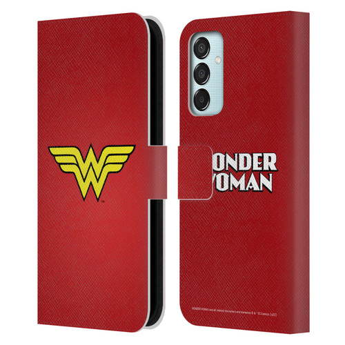 Wonder Woman DC Comics Logos Classic Leather Book Wallet Case Cover For Samsung Galaxy M15/F15 5G