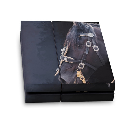 Simone Gatterwe Art Mix Friesian Horse Vinyl Sticker Skin Decal Cover for Sony PS4 Console