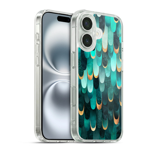 Elisabeth Fredriksson Sparkles Turquoise Soft Gel Case for Apple iPhone 16 & MagSafe