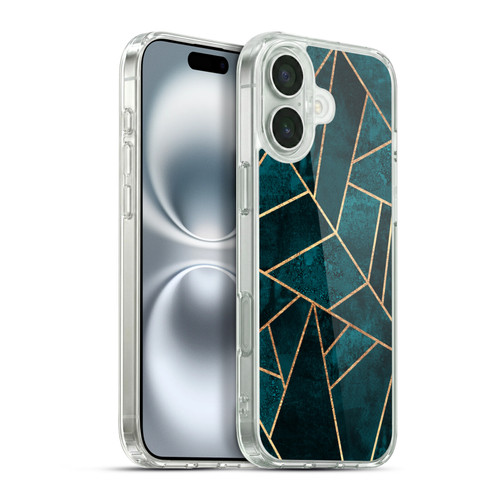 Elisabeth Fredriksson Sparkles Deep Teal Stone Soft Gel Case for Apple iPhone 16 Plus & MagSafe