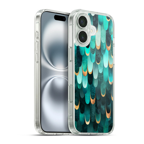 Elisabeth Fredriksson Sparkles Turquoise Soft Gel Case for Apple iPhone 16 Plus & MagSafe