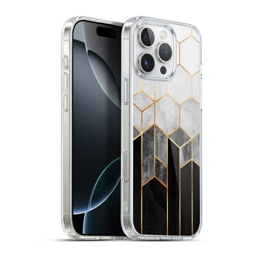 Elisabeth Fredriksson Sparkles Charcoal Hexagons Soft Gel Case for Apple iPhone 16 Pro Max & MagSafe