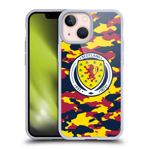 Scotland National Football Team Logo 2 Camouflage Soft Gel Case for Apple iPhone 13 Mini & MagSafe