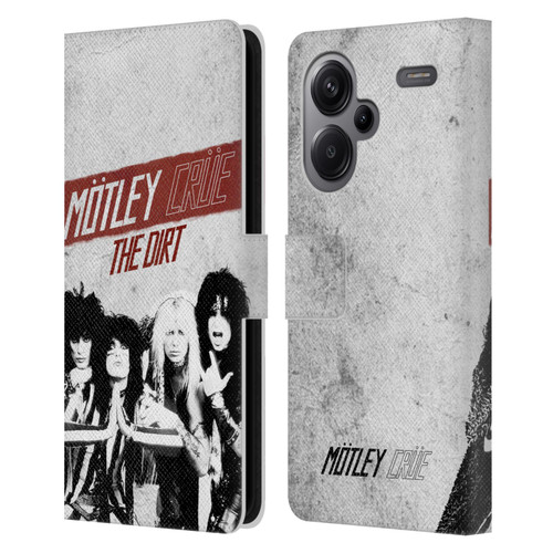 Motley Crue Key Art The Dirt Leather Book Wallet Case Cover For Xiaomi Redmi Note 13 Pro Plus 5G
