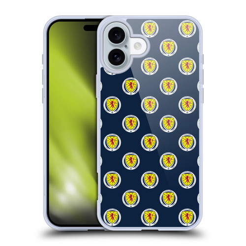 Scotland National Football Team Logo 2 Pattern Soft Gel Case for Apple iPhone 16 Plus & MagSafe