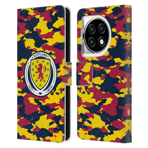 Scotland National Football Team Logo 2 Camouflage Leather Book Wallet Case Cover For OPPO OnePlus Ace 3 5G