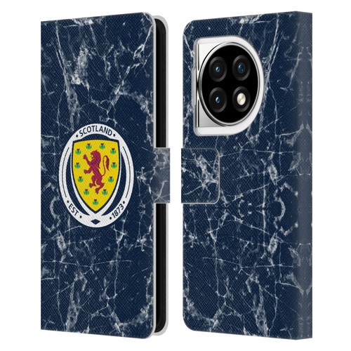 Scotland National Football Team Logo 2 Marble Leather Book Wallet Case Cover For OPPO OnePlus Ace 3 5G