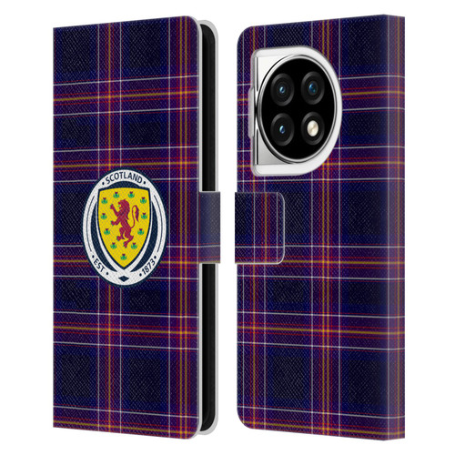 Scotland National Football Team Logo 2 Tartan Leather Book Wallet Case Cover For OPPO OnePlus Ace 3 5G