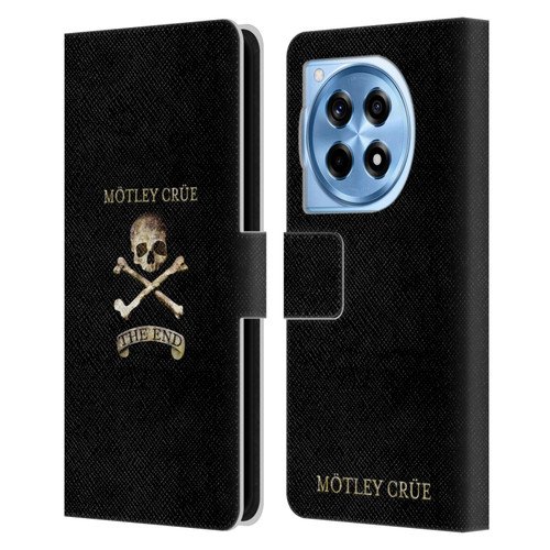 Motley Crue Logos The End Leather Book Wallet Case Cover For OnePlus 12R