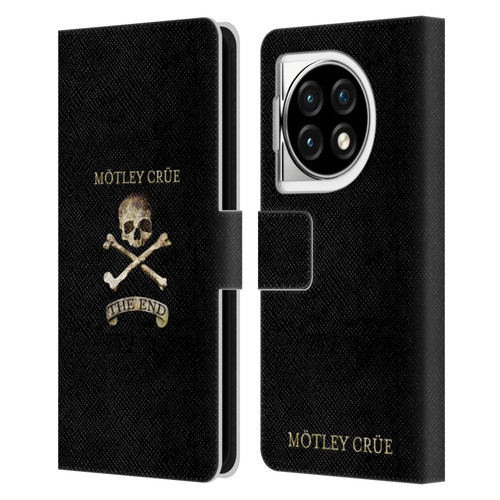 Motley Crue Logos The End Leather Book Wallet Case Cover For OPPO OnePlus Ace 3 5G