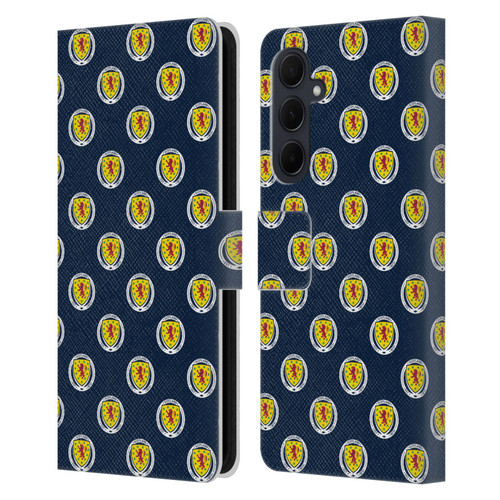 Scotland National Football Team Logo 2 Pattern Leather Book Wallet Case Cover For Samsung Galaxy A35 5G