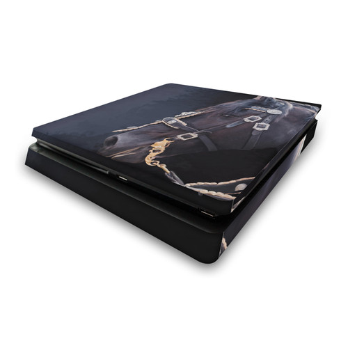 Simone Gatterwe Art Mix Friesian Horse Vinyl Sticker Skin Decal Cover for Sony PS4 Slim Console