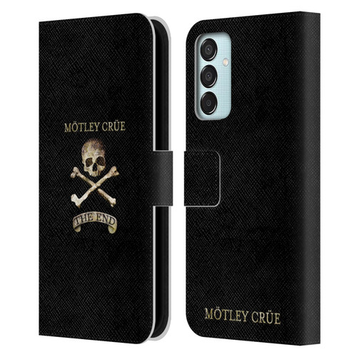 Motley Crue Logos The End Leather Book Wallet Case Cover For Samsung Galaxy M15/F15 5G