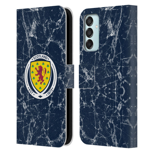 Scotland National Football Team Logo 2 Marble Leather Book Wallet Case Cover For Samsung Galaxy M15/F15 5G
