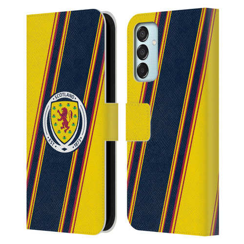 Scotland National Football Team Logo 2 Stripes Leather Book Wallet Case Cover For Samsung Galaxy M15/F15 5G