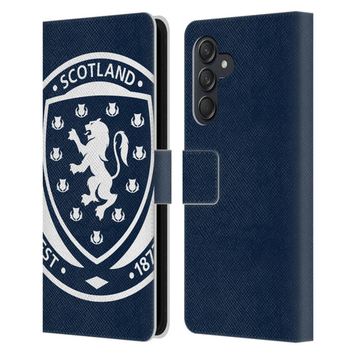 Scotland National Football Team Logo 2 Oversized Leather Book Wallet Case Cover For Samsung Galaxy M55 5G