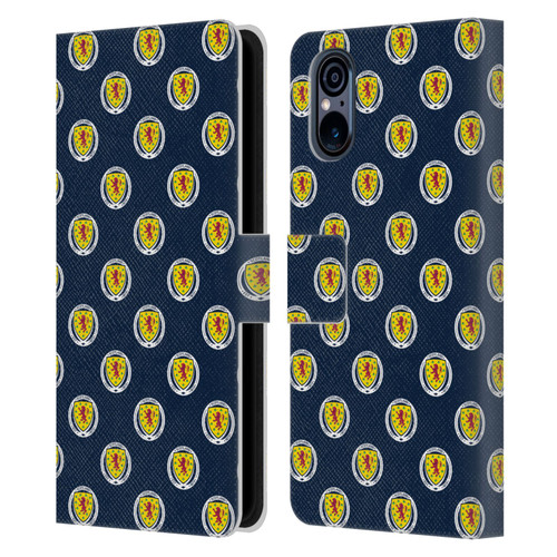 Scotland National Football Team Logo 2 Pattern Leather Book Wallet Case Cover For Sony Xperia 5 V 5G