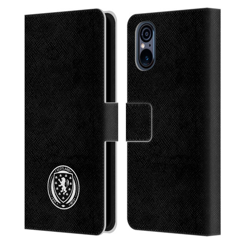Scotland National Football Team Logo 2 Plain Leather Book Wallet Case Cover For Sony Xperia 5 V 5G