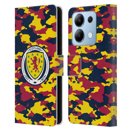 Scotland National Football Team Logo 2 Camouflage Leather Book Wallet Case Cover For Xiaomi Redmi Note 13/13 Pro 5G