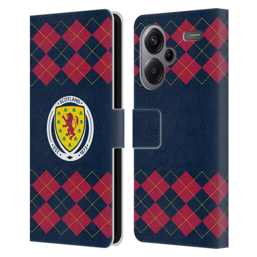 Scotland National Football Team Logo 2 Argyle Leather Book Wallet Case Cover For Xiaomi Redmi Note 13 Pro Plus 5G