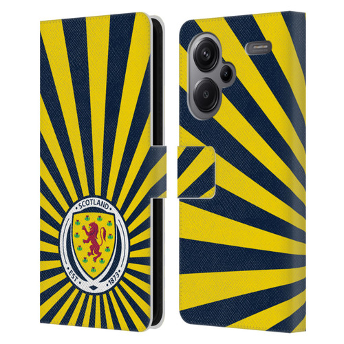 Scotland National Football Team Logo 2 Sun Rays Leather Book Wallet Case Cover For Xiaomi Redmi Note 13 Pro Plus 5G