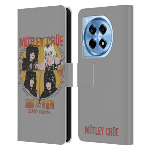 Motley Crue Tours SATD Vintage Leather Book Wallet Case Cover For OnePlus 12R