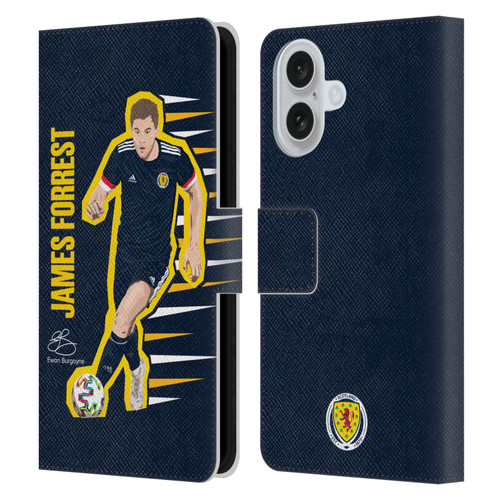 Scotland National Football Team Players James Forrest Leather Book Wallet Case Cover For Apple iPhone 16