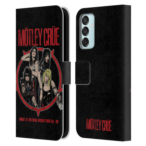 Motley Crue Tours SATD Leather Book Wallet Case Cover For Samsung Galaxy M15/F15 5G