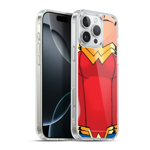 Wonder Woman DC Comics Logos Costume Soft Gel Case for Apple iPhone 16 Pro Max