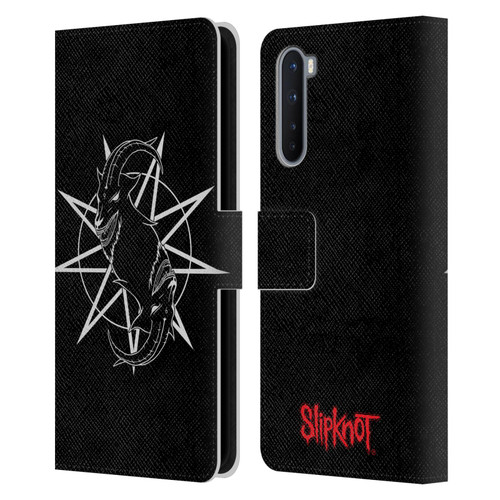 Slipknot Key Art Goat Logo Leather Book Wallet Case Cover For OnePlus Nord 5G