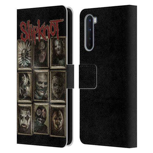 Slipknot Key Art Covered Faces Leather Book Wallet Case Cover For OnePlus Nord 5G