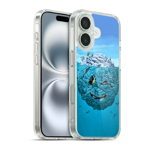 Vincent Hie Graphics Penguin Wink Soft Gel Case for Apple iPhone 16 & MagSafe