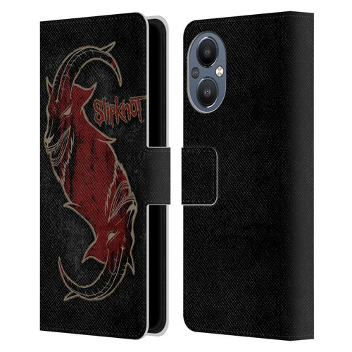 Slipknot Key Art Red Goat Leather Book Wallet Case Cover For OnePlus Nord N20 5G