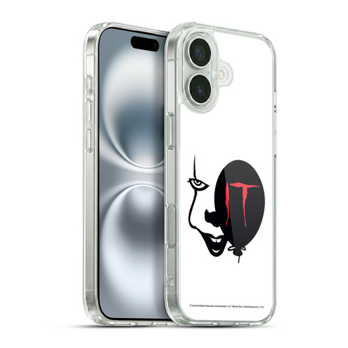 IT Movie Graphics Pennywise Soft Gel Case for Apple iPhone 16 Plus & MagSafe
