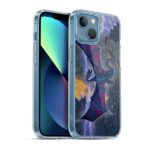 Vincent Hie Key Art Thunder Dragon Soft Gel Case for Apple iPhone 13 Mini & MagSafe