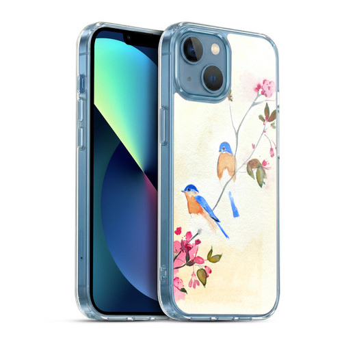 Mai Autumn Birds Blossoms Soft Gel Case for Apple iPhone 13 Mini & MagSafe