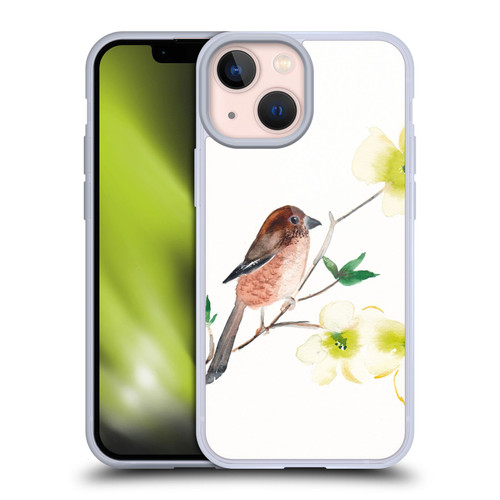 Mai Autumn Birds Dogwood Branch Soft Gel Case for Apple iPhone 13 Mini
