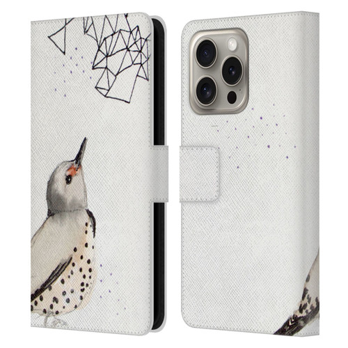 Mai Autumn Birds Northern Flicker Leather Book Wallet Case Cover For Apple iPhone 16 Pro