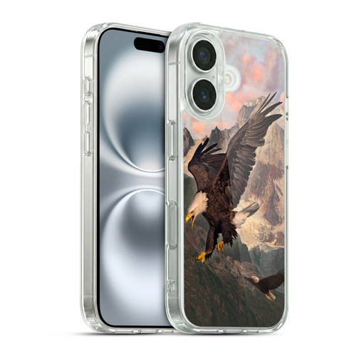 Vincent Hie Key Art Eagle Strike Soft Gel Case for Apple iPhone 16 & MagSafe