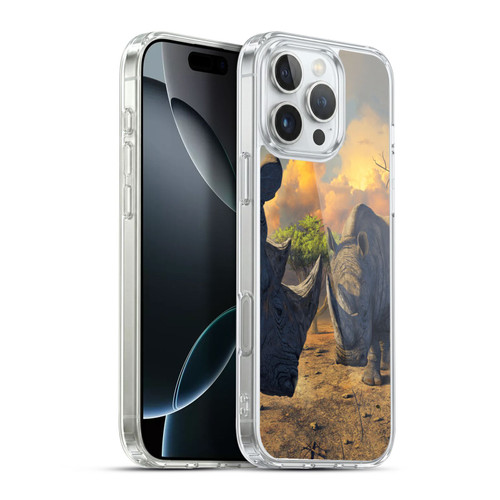 Vincent Hie Key Art Rhino Stand Off Soft Gel Case for Apple iPhone 16 Pro Max & MagSafe