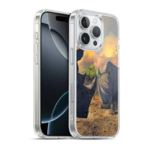 Vincent Hie Key Art Rhino Stand Off Soft Gel Case for Apple iPhone 16 Pro & MagSafe
